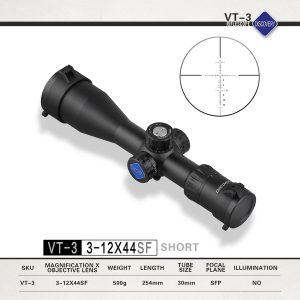 DISCOVERY VT-3 3-12X44SF SFP 1/10MIL Oldalparallaxos céltávcső