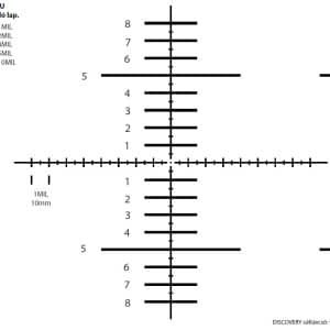 Nyomtatható A4-es Céltávcső kalibráló és ellenőrző lap