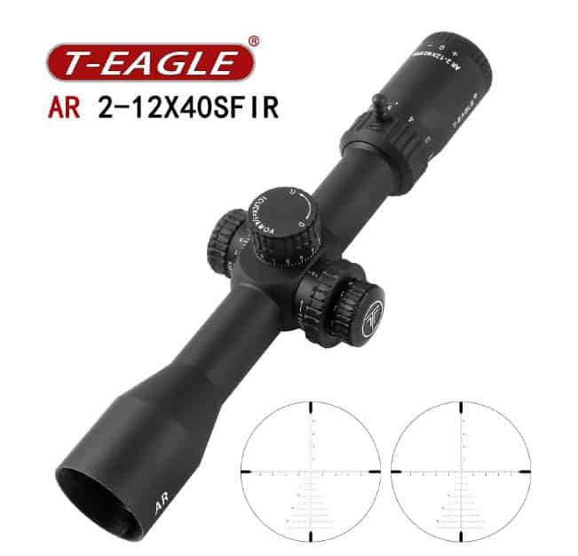 T-Eagle AR 2-12X40 SFIR 1/4MOA Side parallax riflescope - Image 2