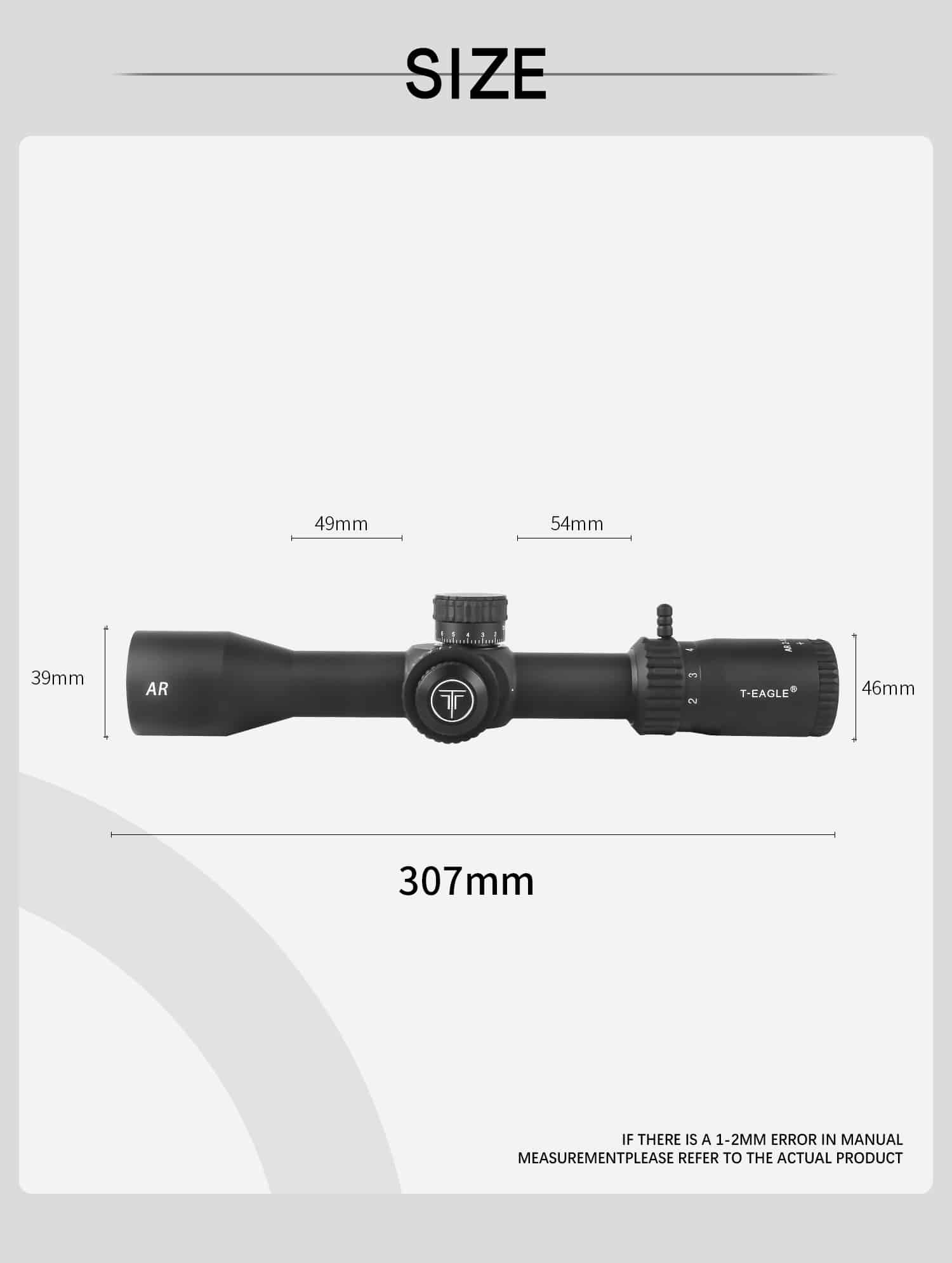 T-Eagle AR 2-12X40 SFIR 1/4MOA Side parallax riflescope - Image 14