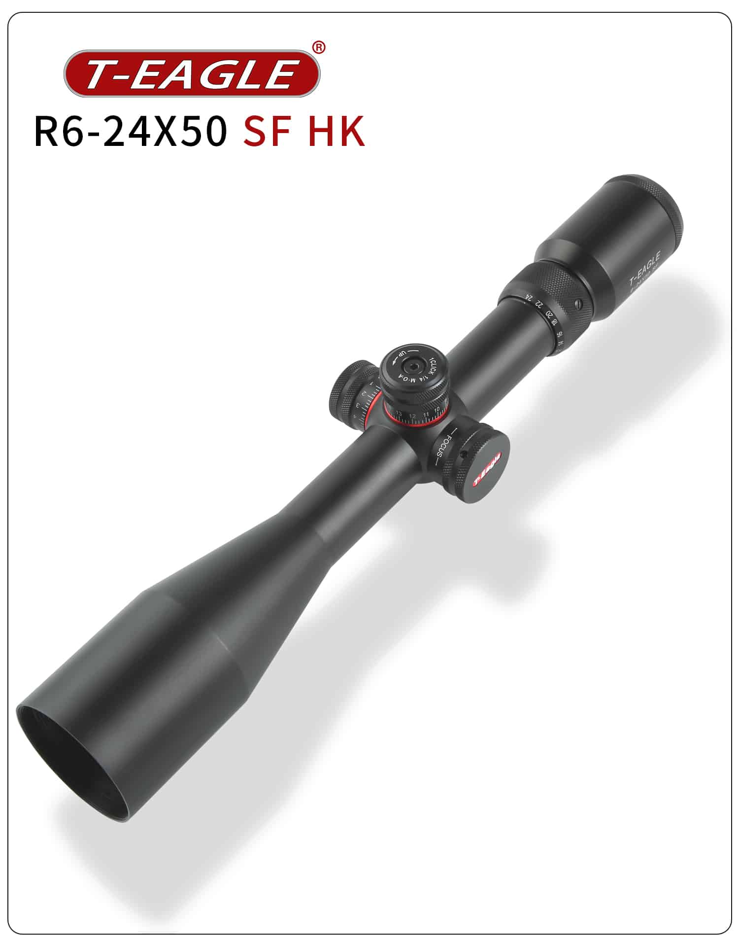T-Eagle R 6-24x50 SF HK 1/10MIL Side parallax riflescope - Image 4