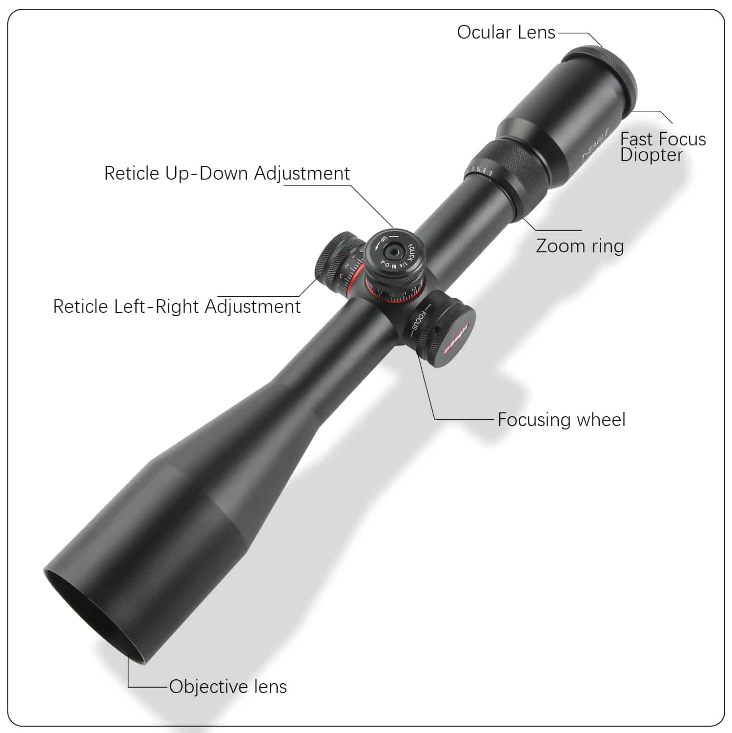 T-Eagle R 6-24x50 SF HK 1/10MIL Side parallax riflescope - Image 10