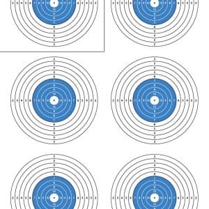 Nyomtatható A4-es és A3-as F-Class lőlapok (ingyen letölthető)