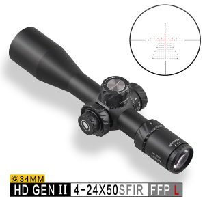 DISCOVERYOPT HD GEN II 4-24X50SFIR FFP L 1/10MIL Oldalparallaxos céltávcső