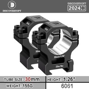 Discoveryopt premium 6061AL közepes céltávcső szerelék 30mm tubushoz 20mm picatinny sínre