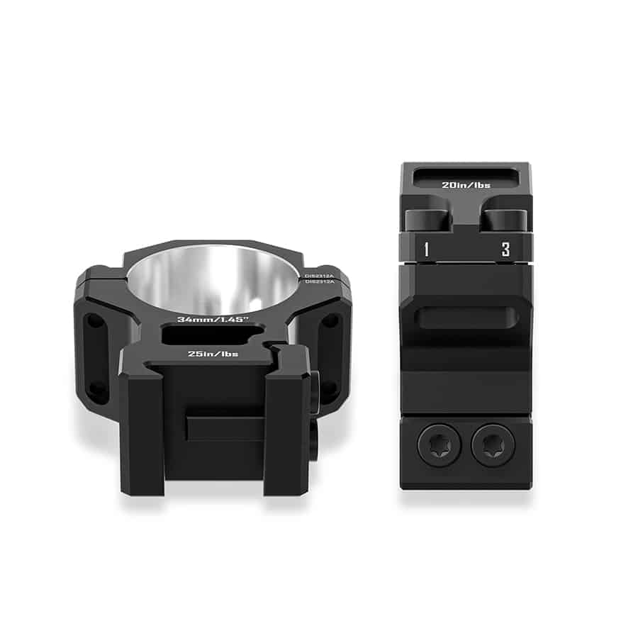 Discoveryopt Premium 6061AL hohe Zielfernrohrhalterung für 34-mm-Rohr auf 20-mm-Picatinny-Schiene