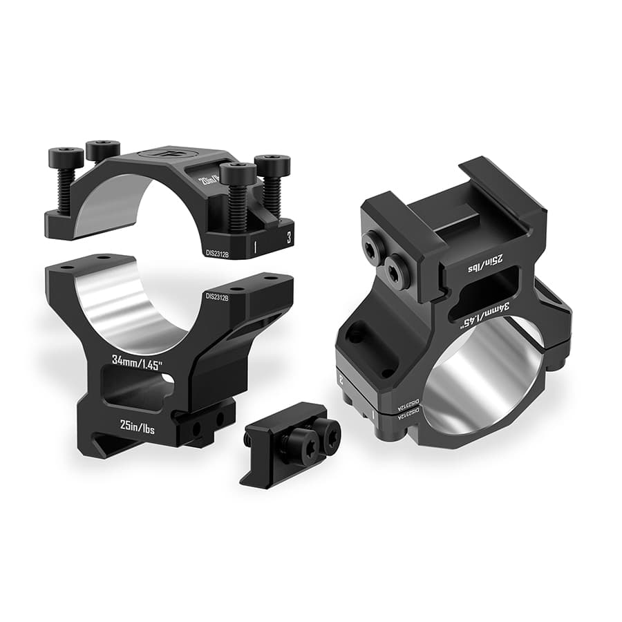 Discoveryopt Premium 6061AL hohe Zielfernrohrhalterung für 34-mm-Rohr auf 20-mm-Picatinny-Schiene