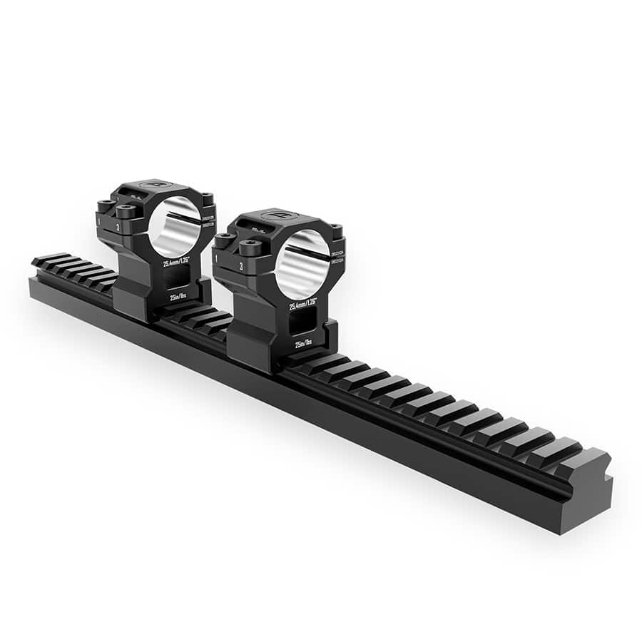 Discoveryopt premium 6061AL közepes céltávcső szerelék 25,4mm tubushoz 20mm picatinny sínre