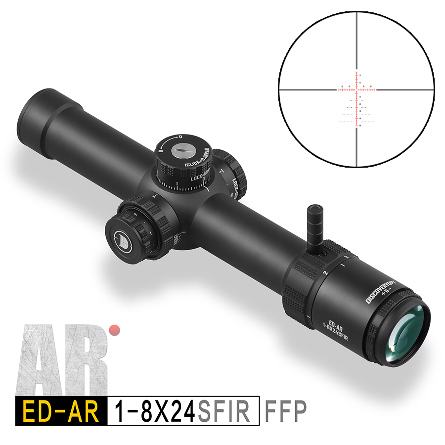 DISCOVERYOPT ED AR 1-8X24SFIR FFP Oldalparallaxos céltávcső MOA