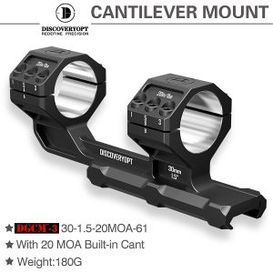 Discoveryopt egy részes DGCM-3 30mm-es eltolt 20MOA döntött magas távcső szerelék 20mm picatinny sínre
