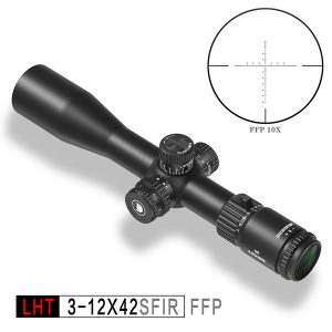 Discoveryopt LHT 3-12X42SFIR FFP 1/4MOA Oldalparallaxos céltávcső