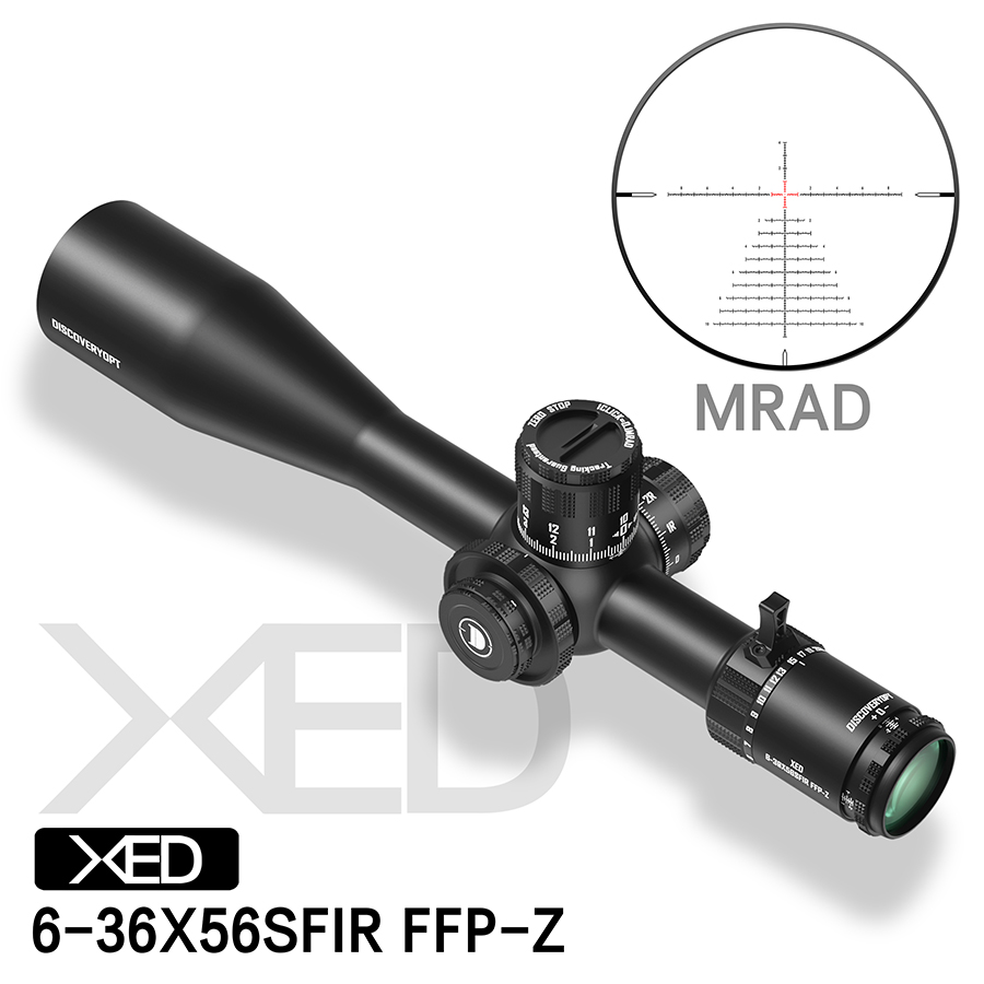 Discoveryopt XED 6-36X56SFIR FFP-Z 1/10MIL ZEROSTOP Oldalparallaxos céltávcső