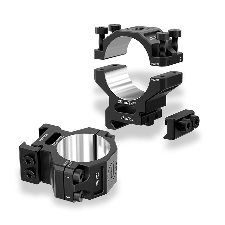 Discoveryopt premium 6061AL közepes céltávcső szerelék 35mm tubushoz 20mm picatinny sínre