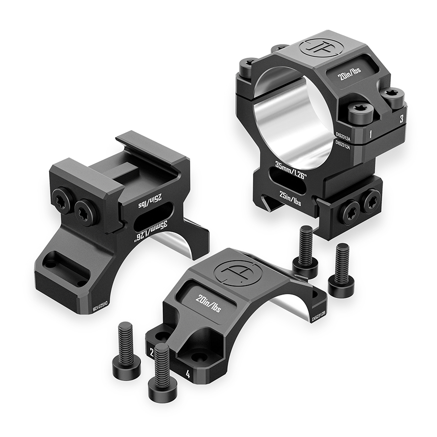 Discoveryopt premium 6061AL közepes céltávcső szerelék 35mm tubushoz 20mm picatinny sínre