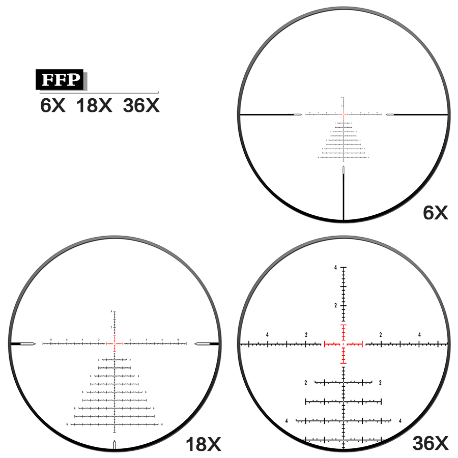 Discoveryopt XED 6-36X56SFIR FFP-Z 1/10MIL ZEROSTOP Oldalparallaxos céltávcső