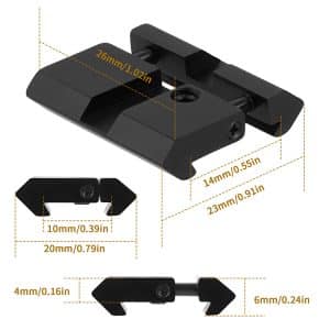 MitaPoint Picatinny átalakító adapter 11mm sínről picatinny szerelékhez